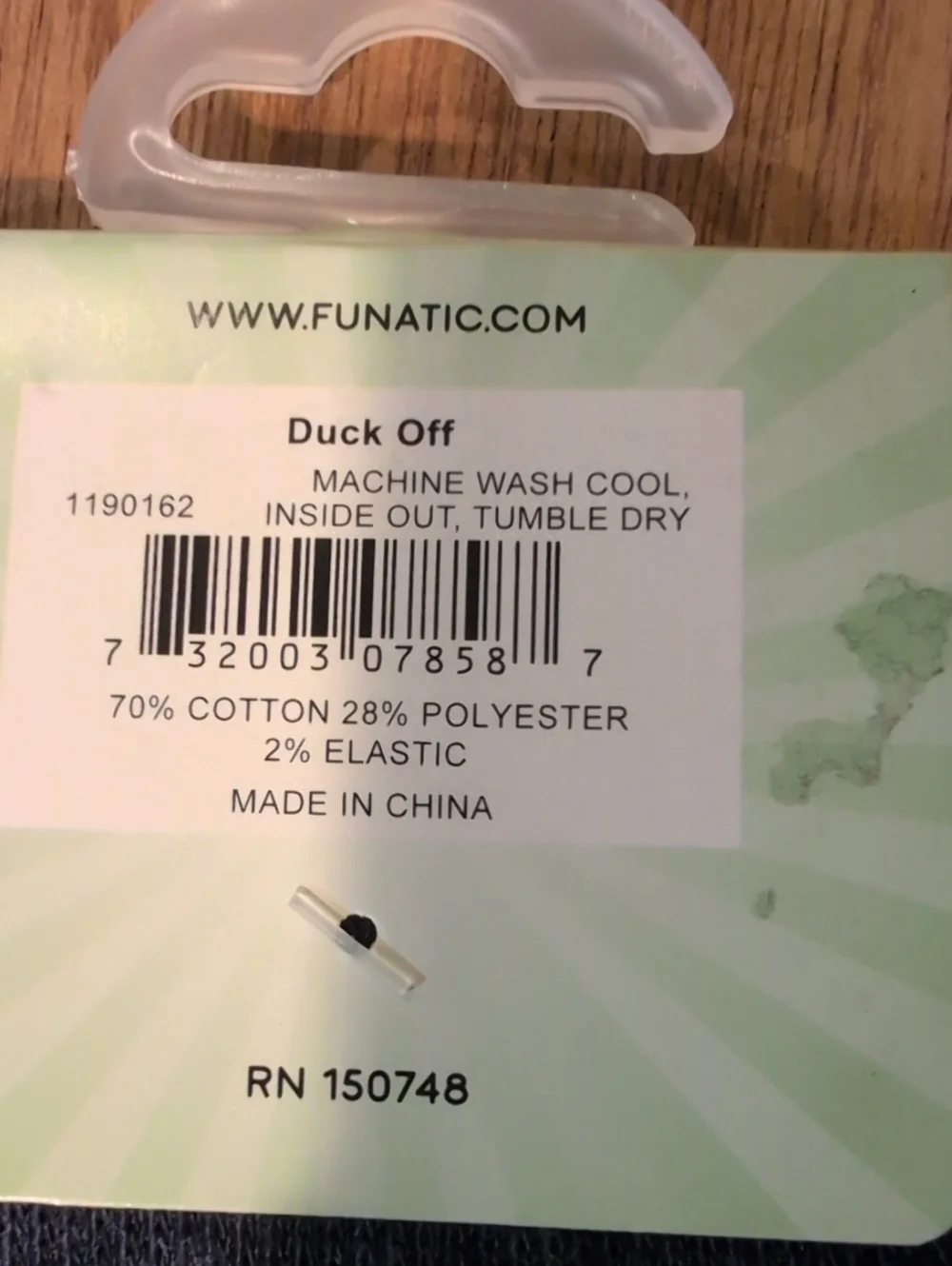 Funatic Novelty Crew Socks - Duck Off (Navy) & Bat Shit Crazy (Green) NWT